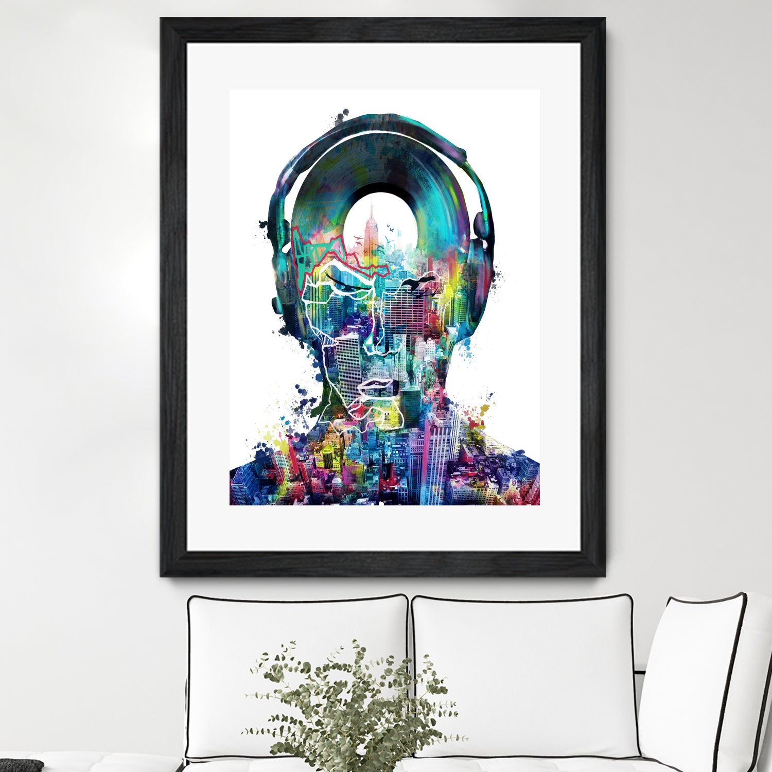new york city sound colorful by Bekim Mehovic on GIANT ART - white digital painting