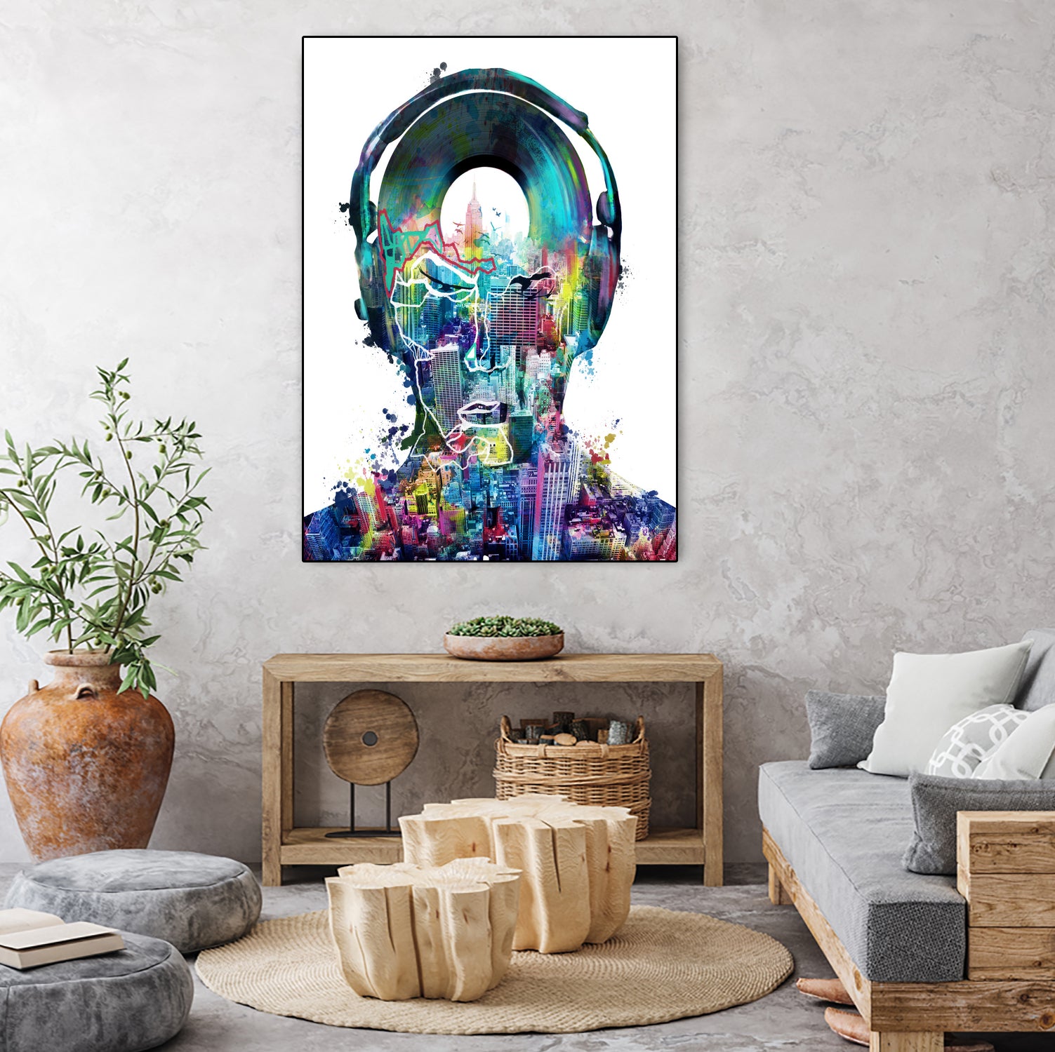 new york city sound colorful by Bekim Mehovic on GIANT ART - white digital painting