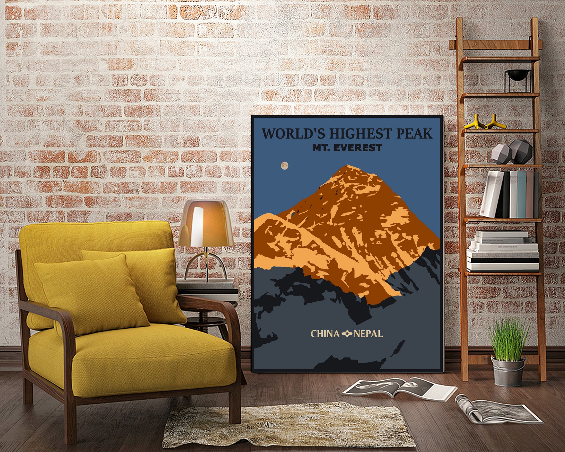 Everest by Sean Womack on GIANT ART - blue digital drawing