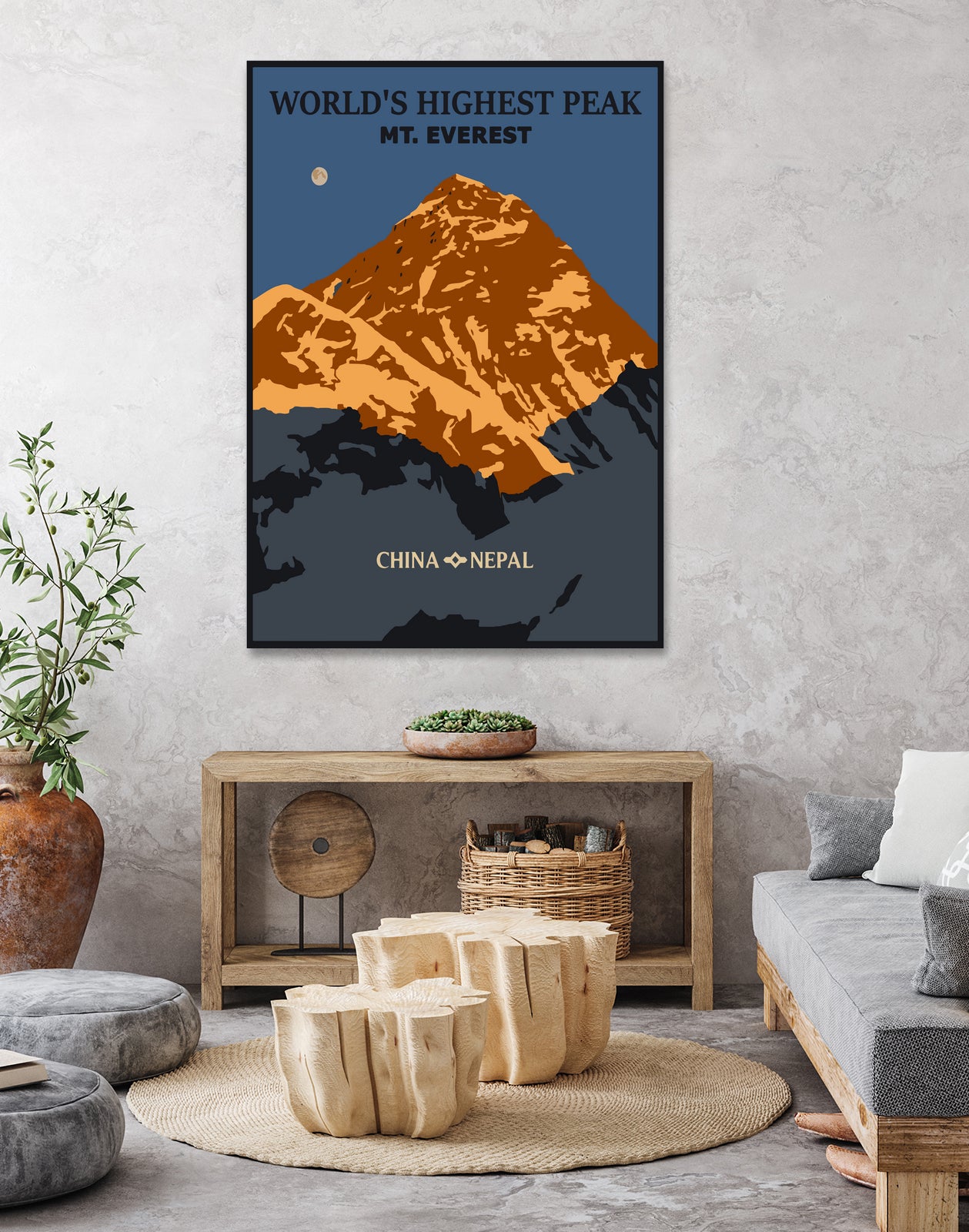 Everest by Sean Womack on GIANT ART - blue digital drawing