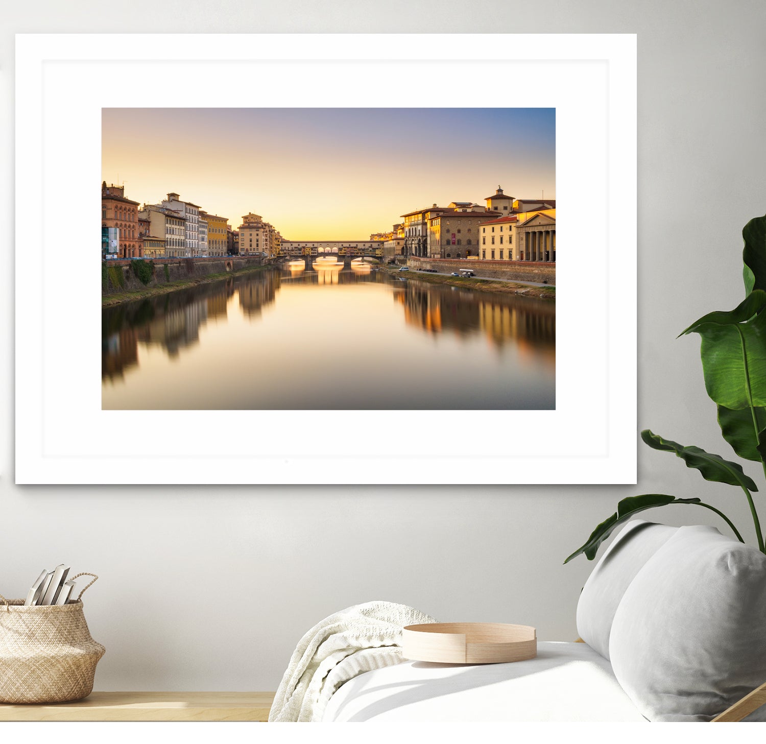 Ponte Vecchio by Pete Latham on GIANT ART - orange photo manipulation