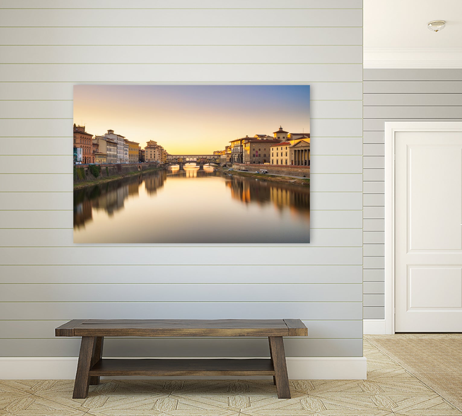 Ponte Vecchio by Pete Latham on GIANT ART - orange photo manipulation