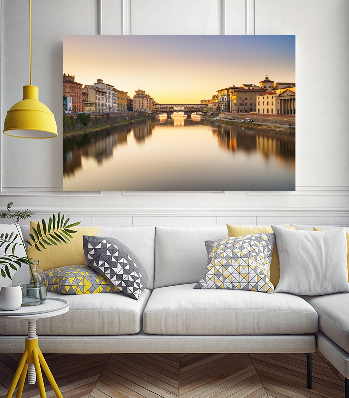 Ponte Vecchio by Pete Latham on GIANT ART - orange photo manipulation