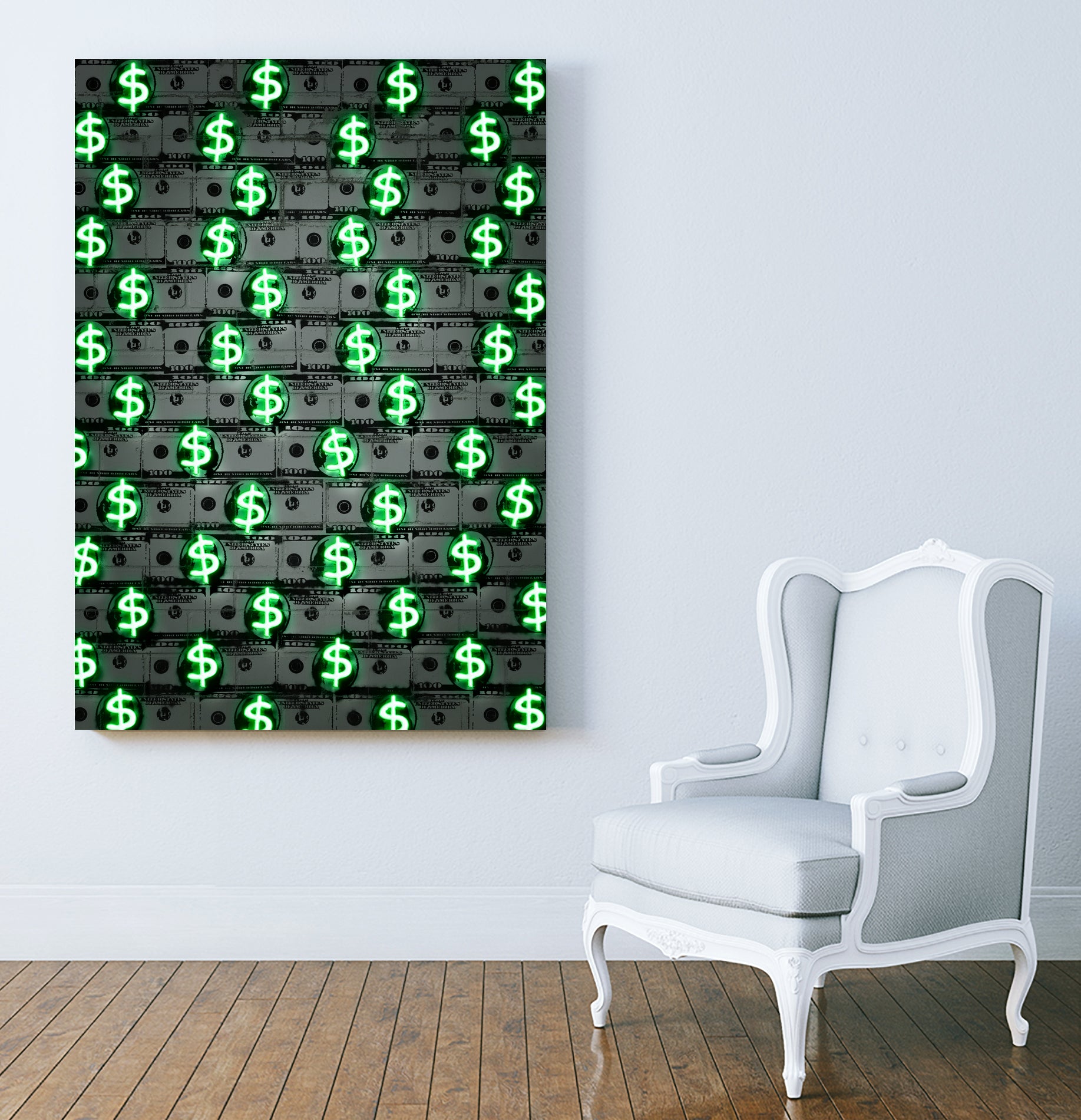 Money money money by Octavian Mihai Mielu on GIANT ART - green 3d art