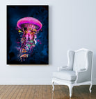 Pink JellyFish World by David Loblaw on GIANT ART - pink photo illustration