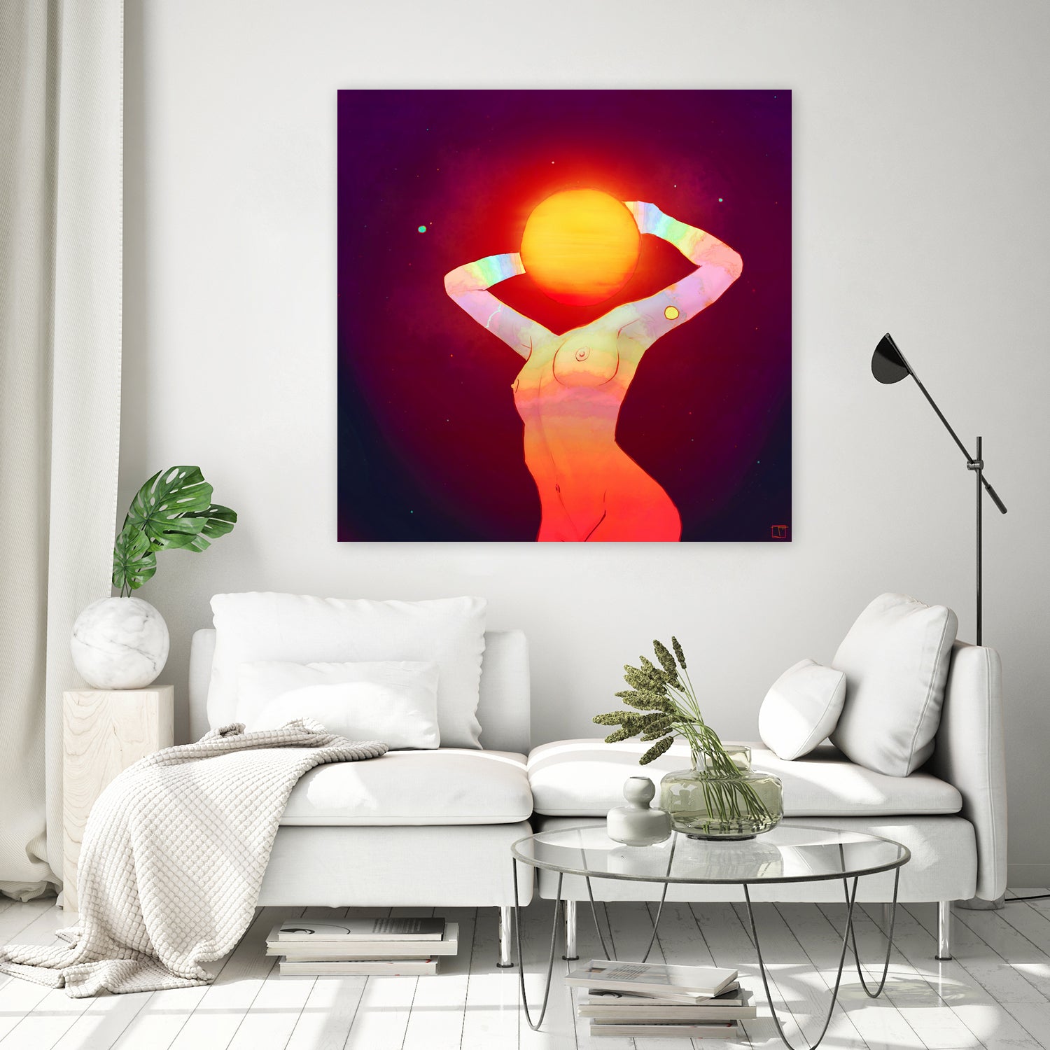 Sun Head by Francois Martin Painchaud on GIANT ART - red character design