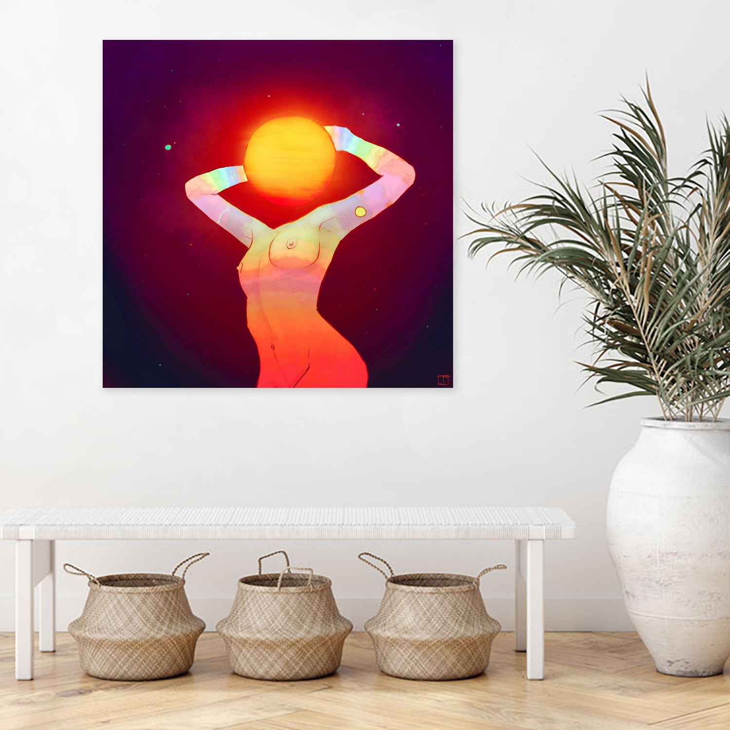 Sun Head by Francois Martin Painchaud on GIANT ART - red character design