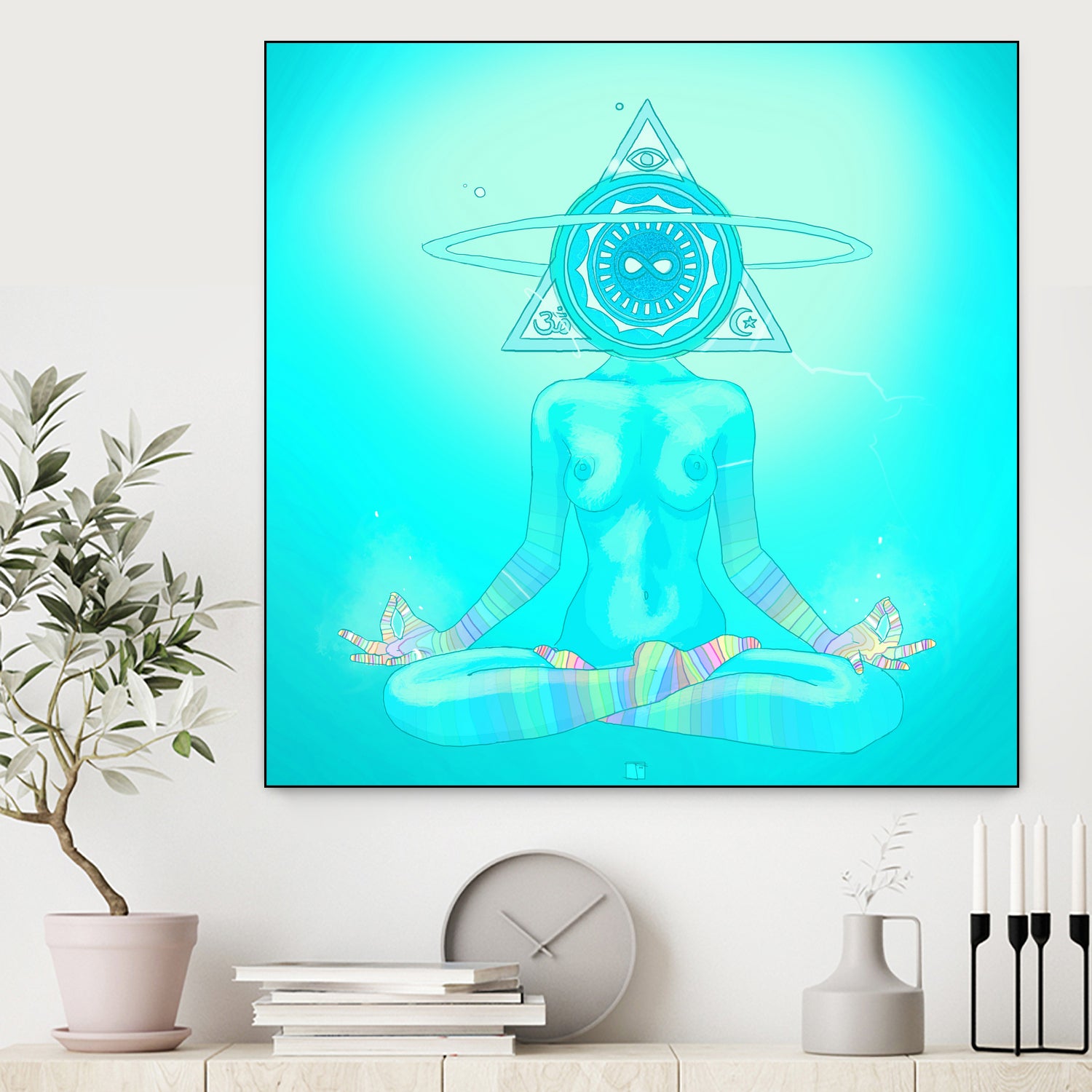 Sun Head 2 by Francois Martin Painchaud on GIANT ART - blue character design