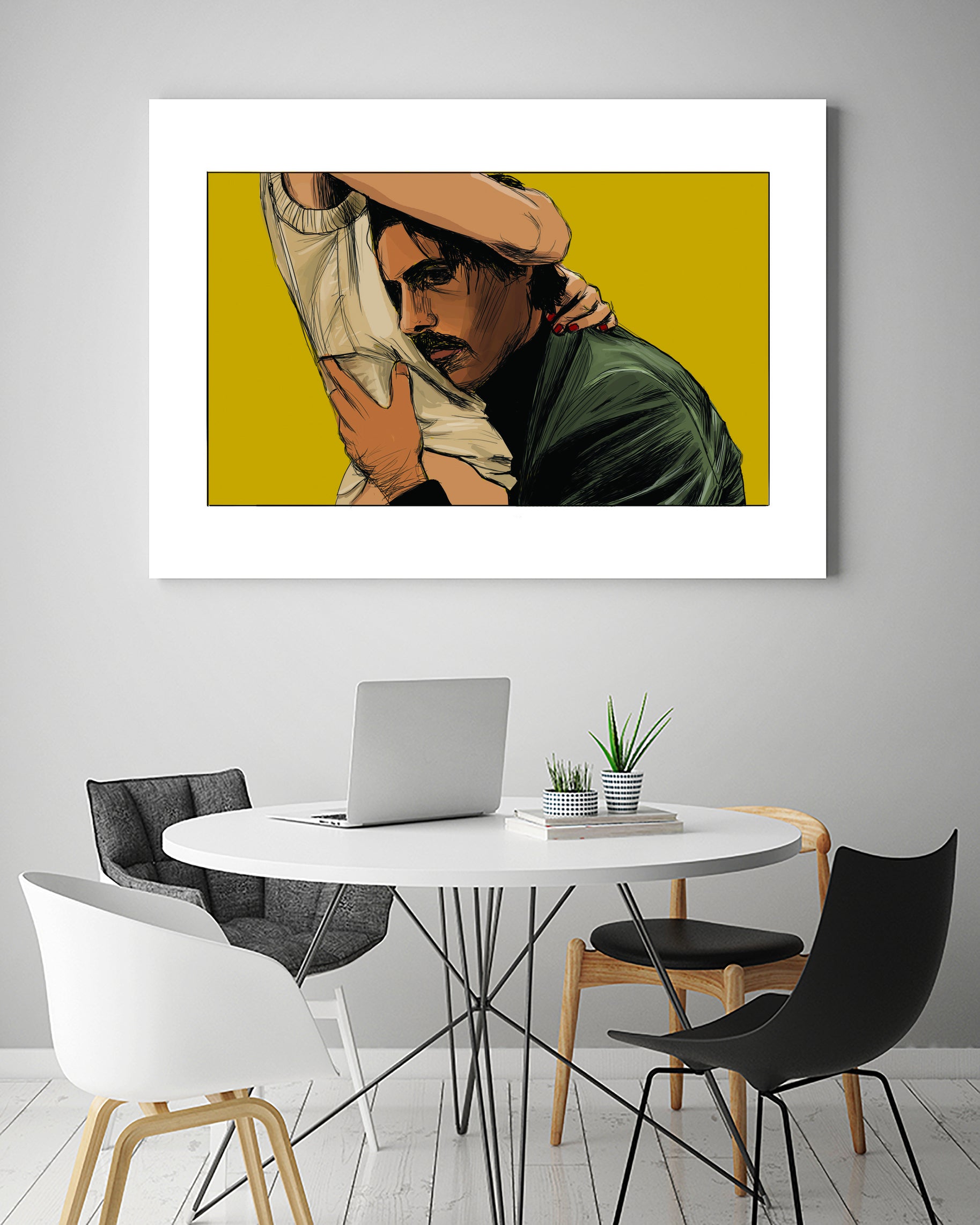 Hotel Chevalier by Marta Macedo on GIANT ART - yellow digital painting