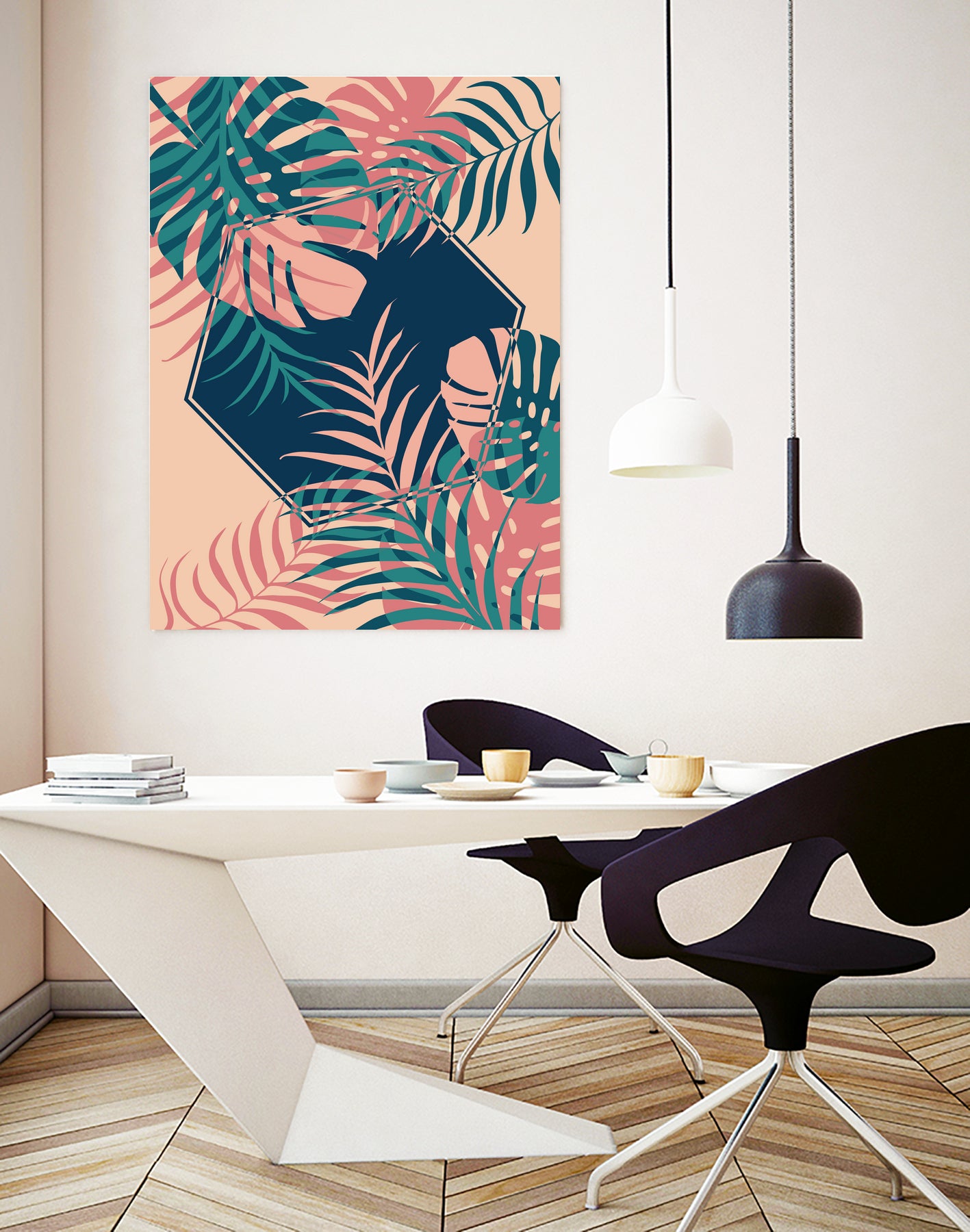 Tropical Dreams by Daniela di Niro on GIANT ART - pink digital drawing