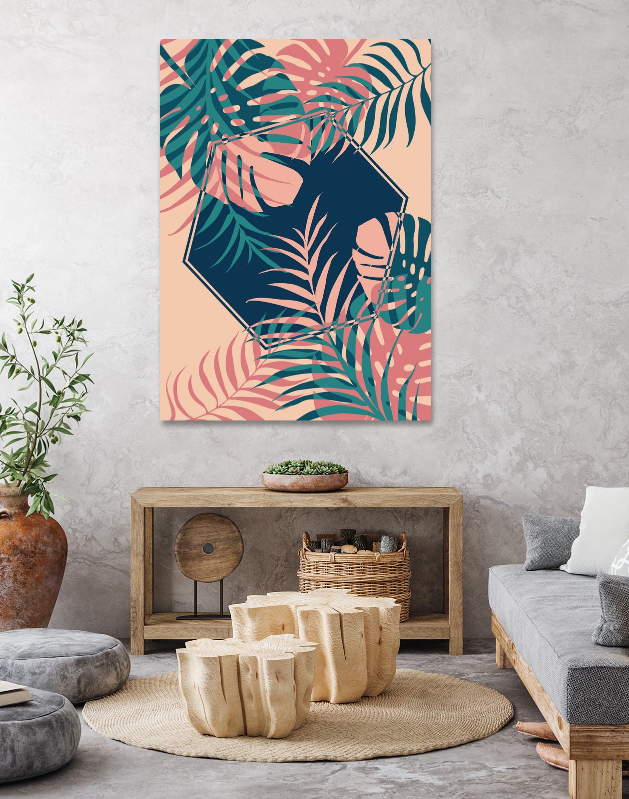 Tropical Dreams by Daniela di Niro on GIANT ART - pink digital drawing