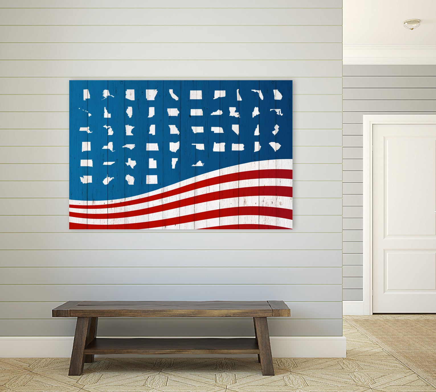 Fifty States of Grace by Mathieu Valoatto on GIANT ART - blue vector illustration