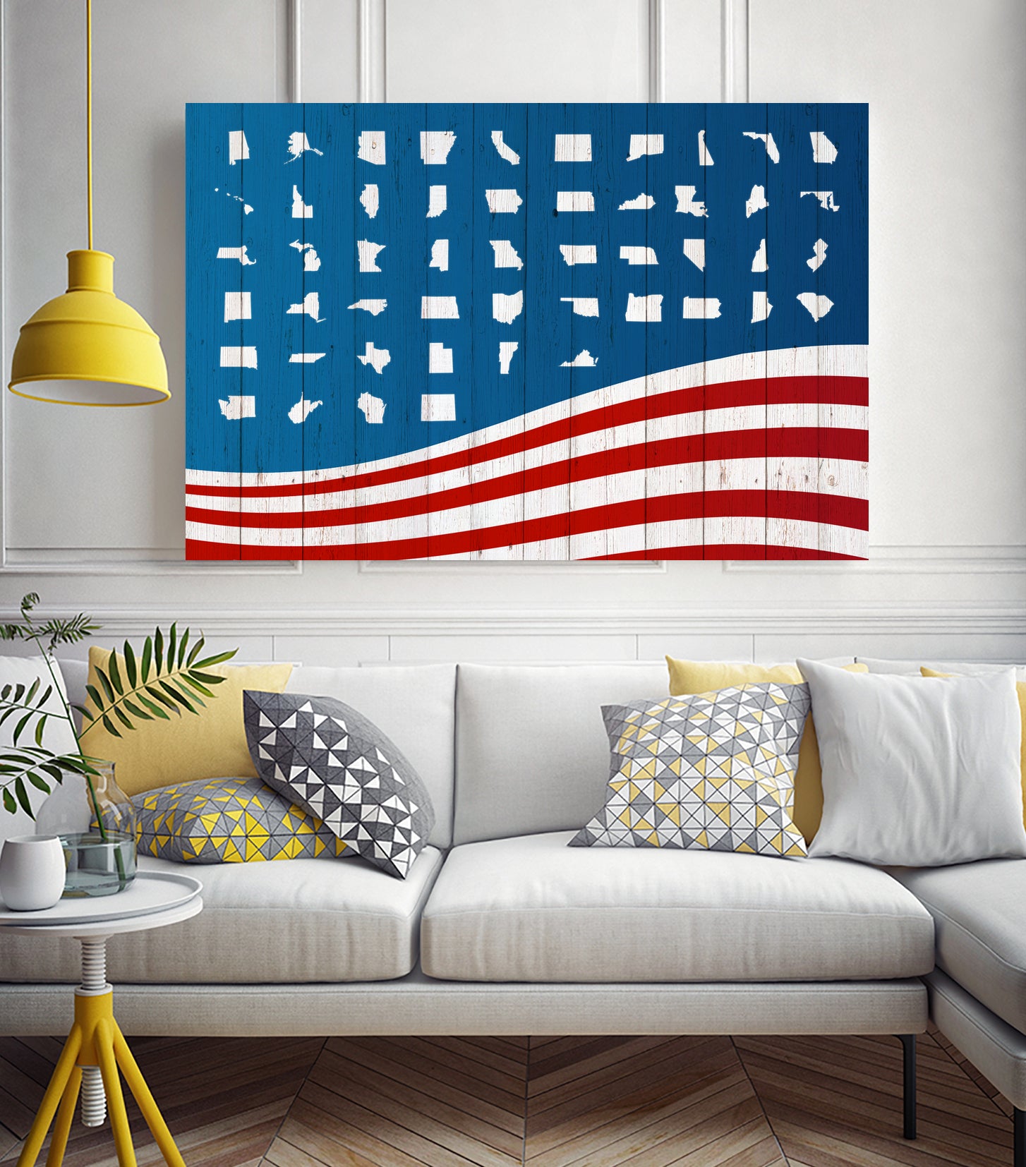 Fifty States of Grace by Mathieu Valoatto on GIANT ART - blue vector illustration