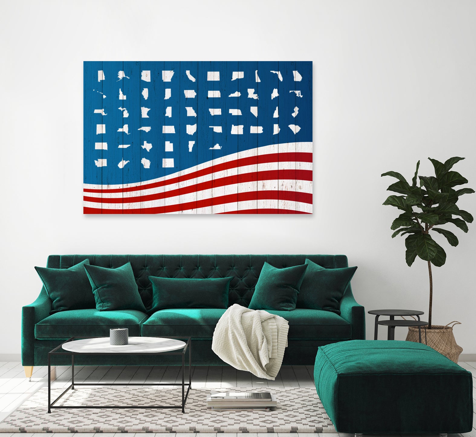 Fifty States of Grace by Mathieu Valoatto on GIANT ART - blue vector illustration