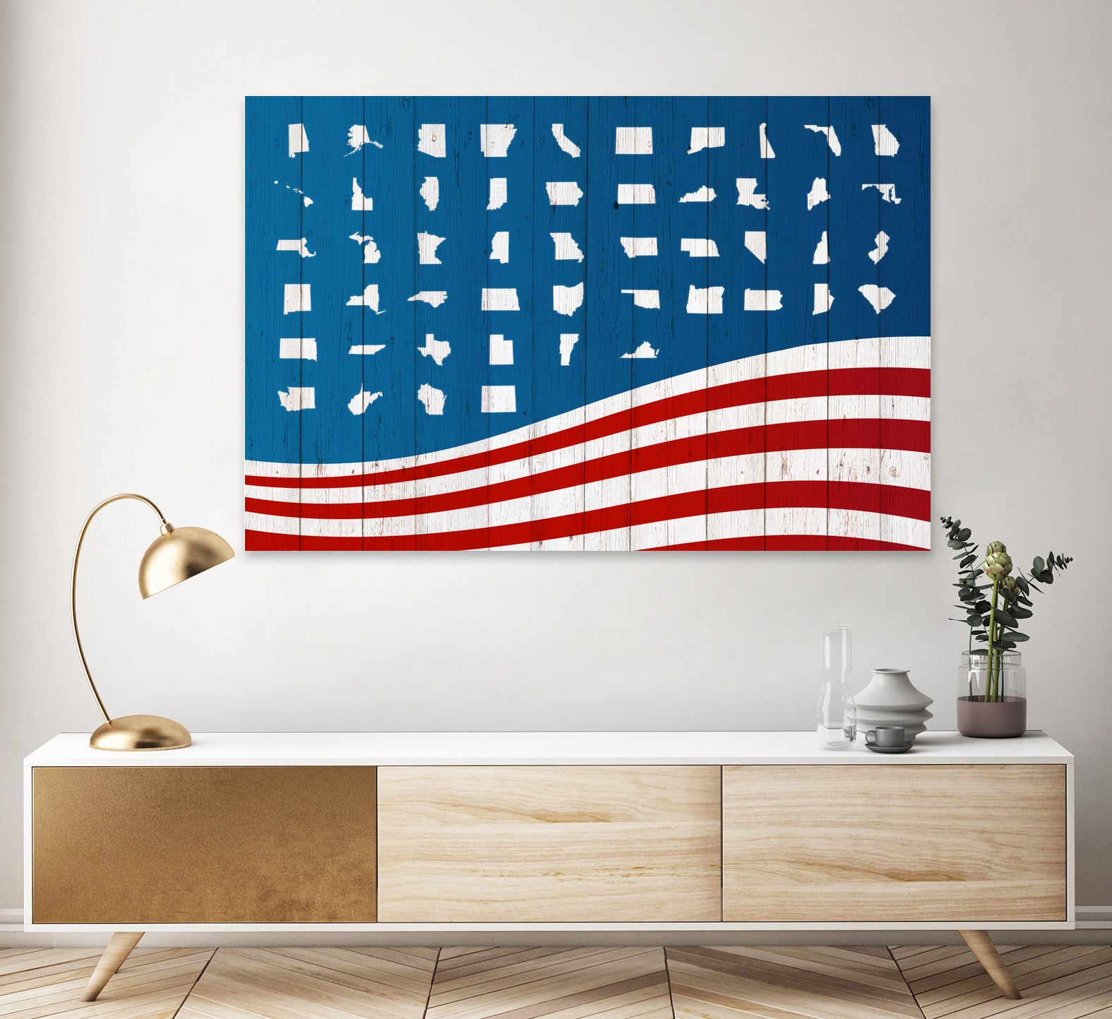 Fifty States of Grace by Mathieu Valoatto on GIANT ART - blue vector illustration