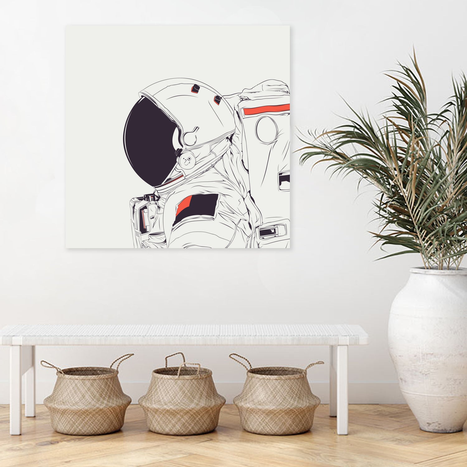 God Is An Astronaut by Alejandro Garcia on GIANT ART - white photo illustration