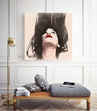 Woman upside down - painting in watercolor by CADET Pierre on GIANT ART - black digital painting