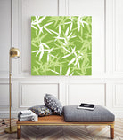 Original Green Bamboo Pattern by Brigitte Carre on GIANT ART - green digital painting