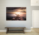 Sunset  Coast, Waves and Rocks by Petra Lang on GIANT ART - brown photo illustration