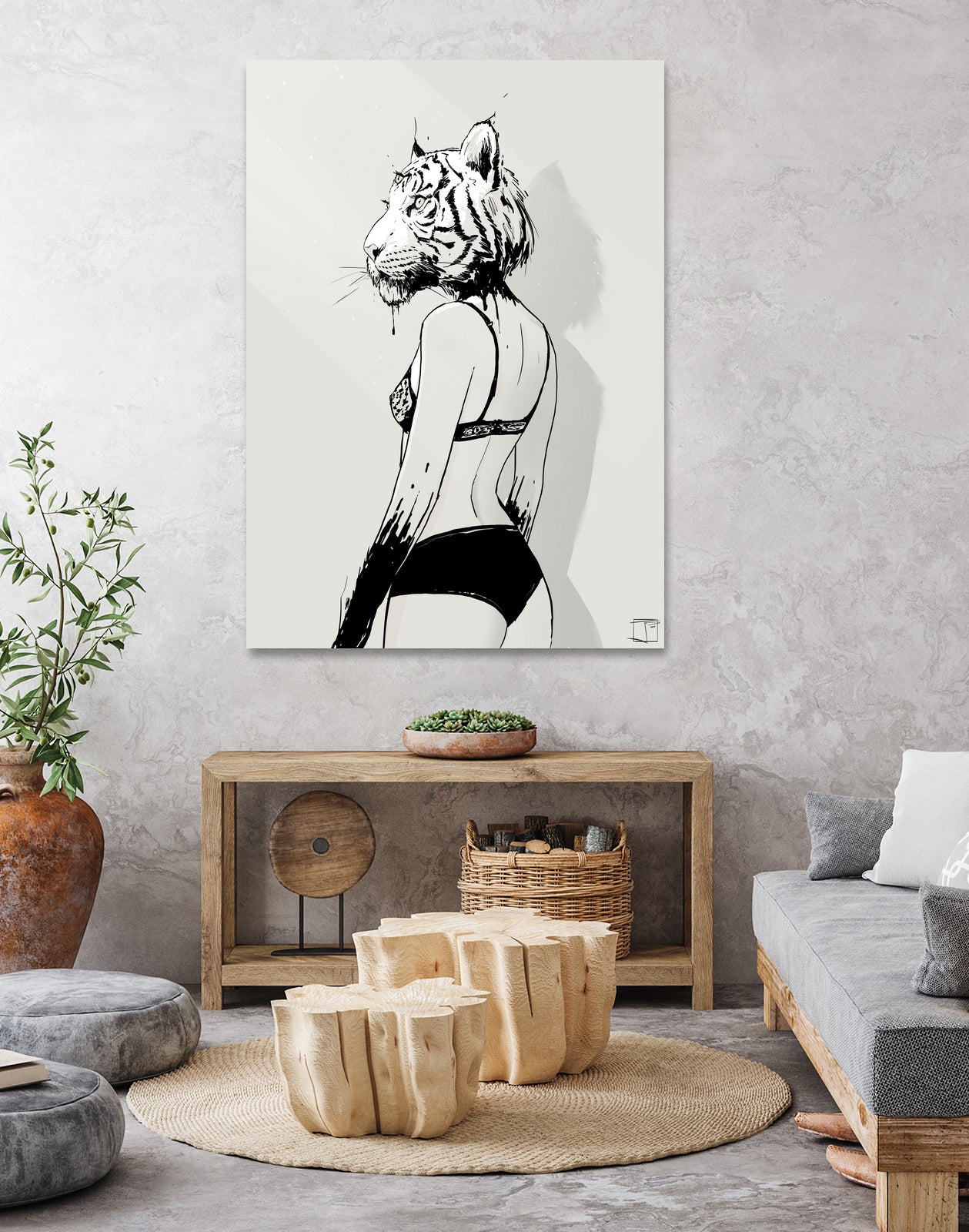 Bloody Tigress by Francois Martin Painchaud on GIANT ART - white character design