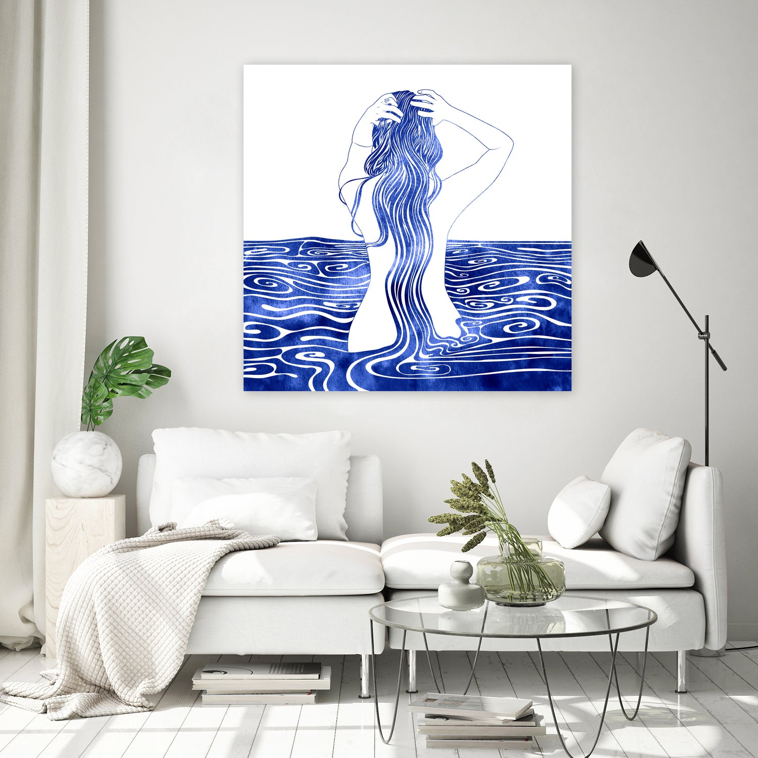 Nereid-XI by Stevyn Llewellyn on GIANT ART - blue mixed media
