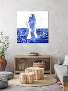 Nereid-XI by Stevyn Llewellyn on GIANT ART - blue mixed media