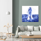 Nereid-XI by Stevyn Llewellyn on GIANT ART - blue mixed media