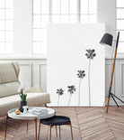 Palm Trees Monochrome by Justinas Jokubauskas on GIANT ART - black digital painting