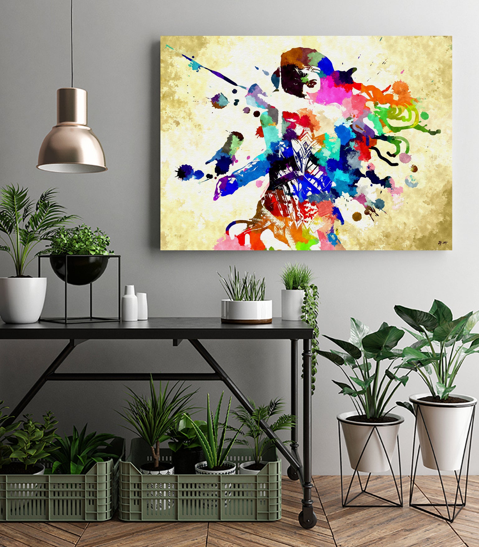 Wonder Woman by Daniel Janda on GIANT ART - red mixed media