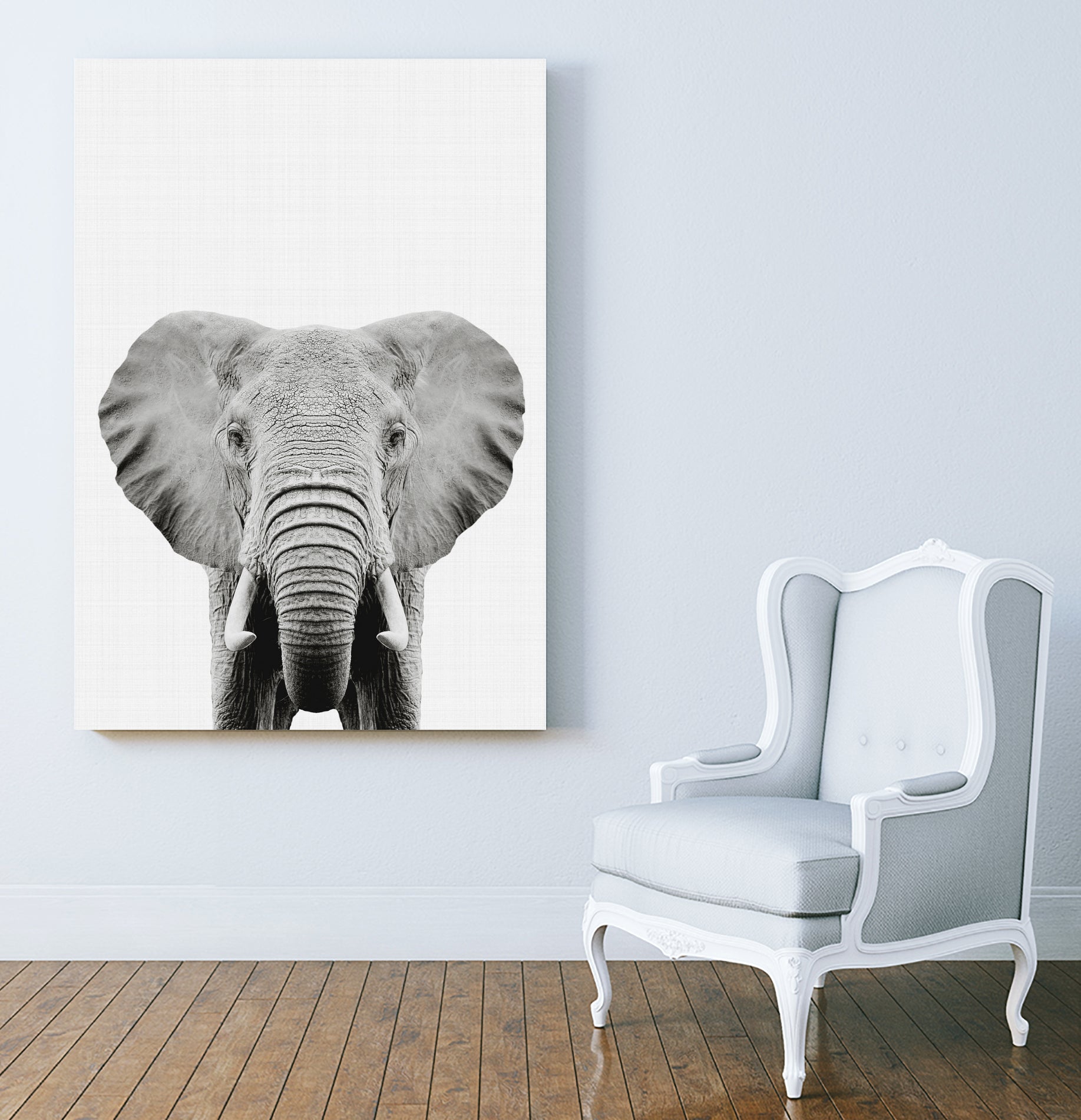 Elephant Portrait by Justinas Jokubauskas on GIANT ART - black photo manipulation