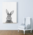 Rabbit Portrait by Justinas Jokubauskas on GIANT ART - black photo manipulation