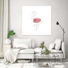 Macaron flamingo by Olivia Lorot on GIANT ART - pink photo illustration