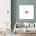 Macaron flamingo by Olivia Lorot on GIANT ART - pink photo illustration