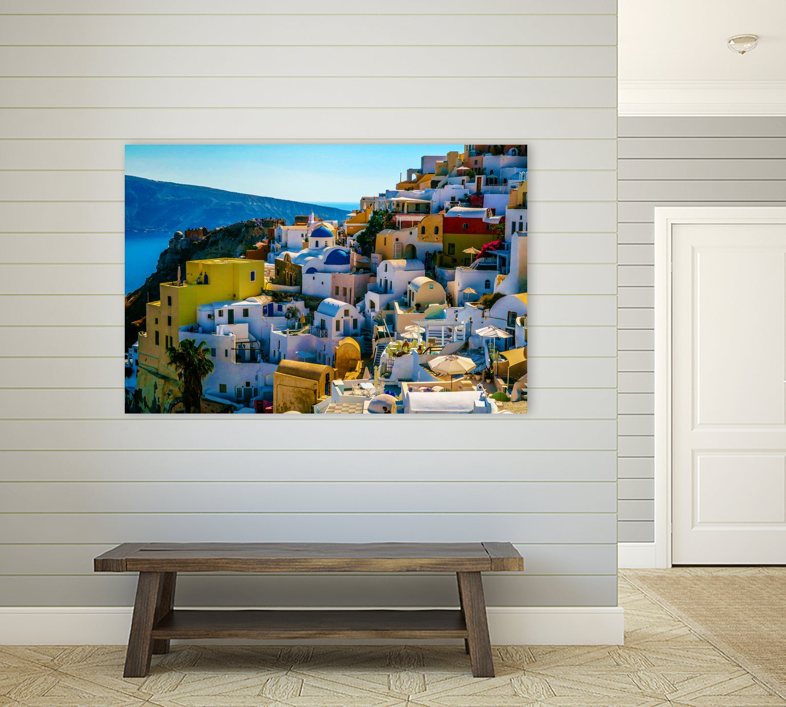 Oia Santorini. by Haris Kavalla on GIANT ART - blue photo manipulation
