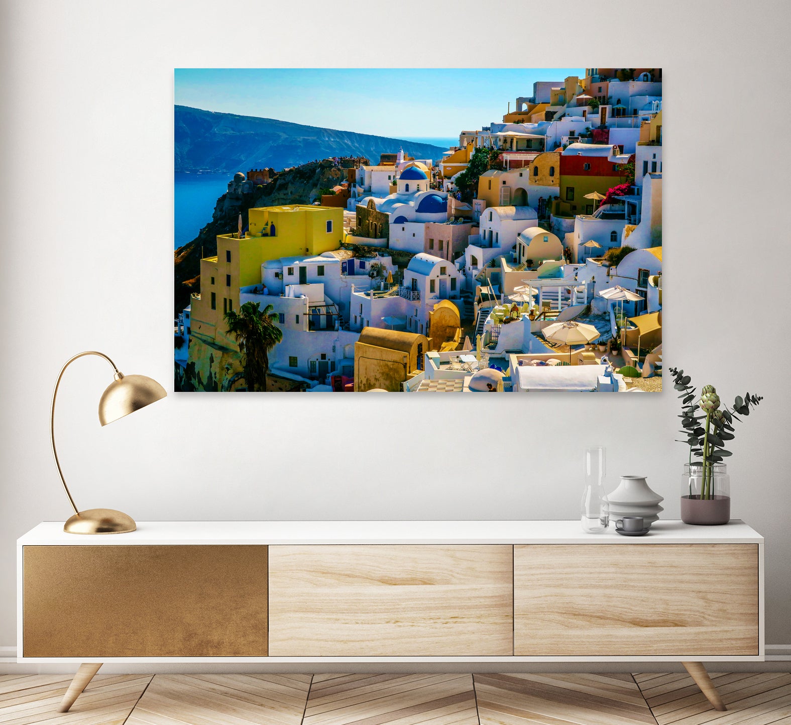Oia Santorini. by Haris Kavalla on GIANT ART - blue photo manipulation