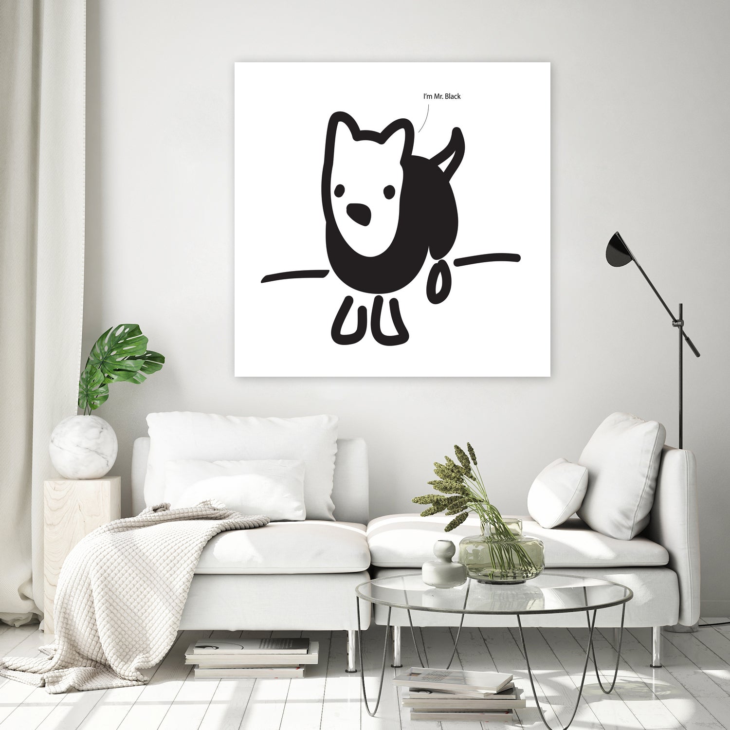 Mr. Black by Paul Thompson on GIANT ART - white vector illustration