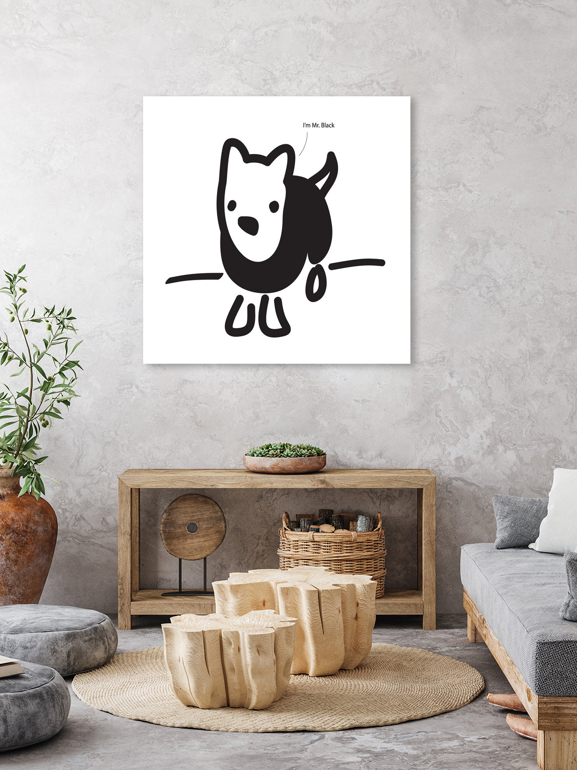 Mr. Black by Paul Thompson on GIANT ART - white vector illustration