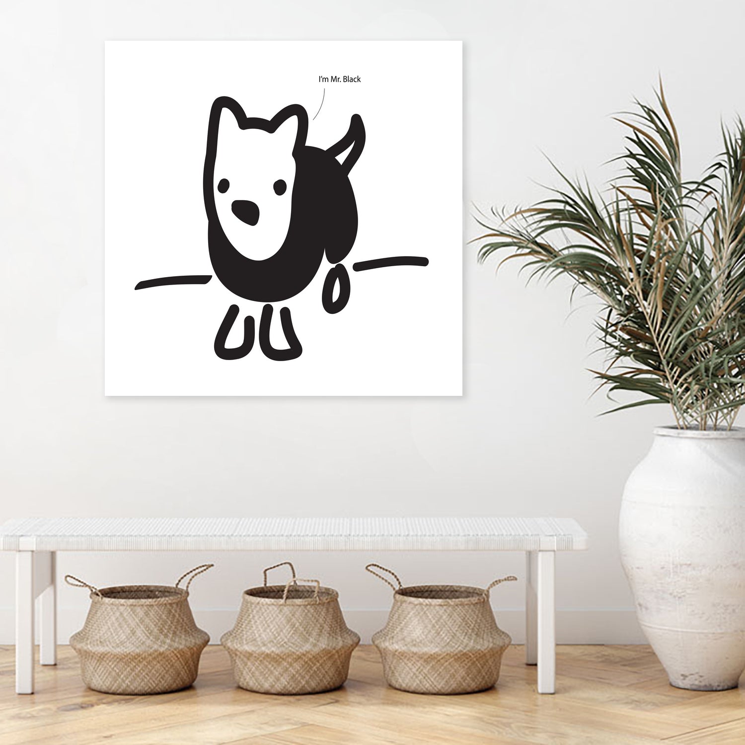 Mr. Black by Paul Thompson on GIANT ART - white vector illustration