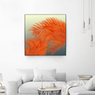 Summer Palm Leaves, Orange by Jiri Svetlik on GIANT ART - orange digital painting