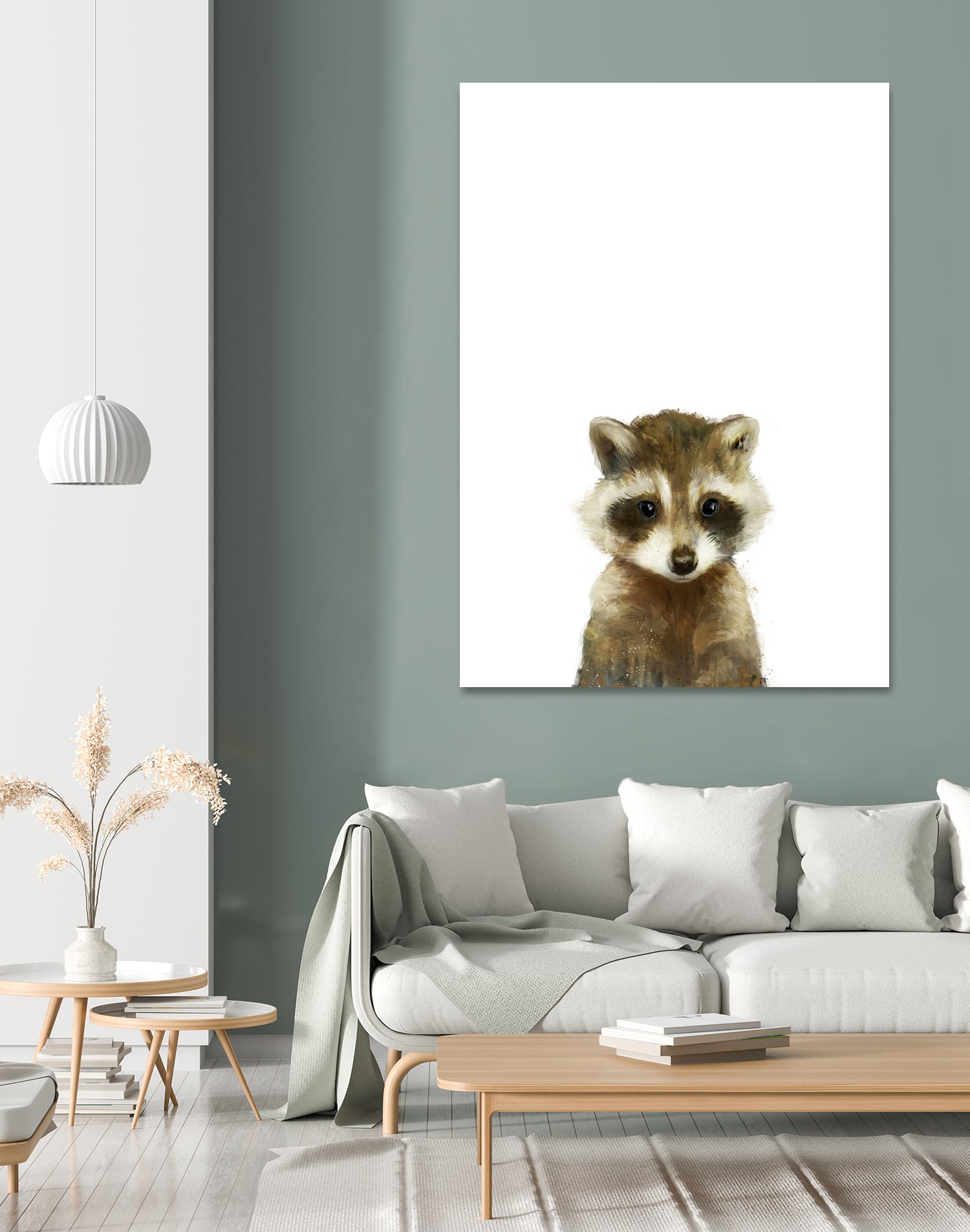 Little Raccoon by Amy Hamilton on GIANT ART - digital painting