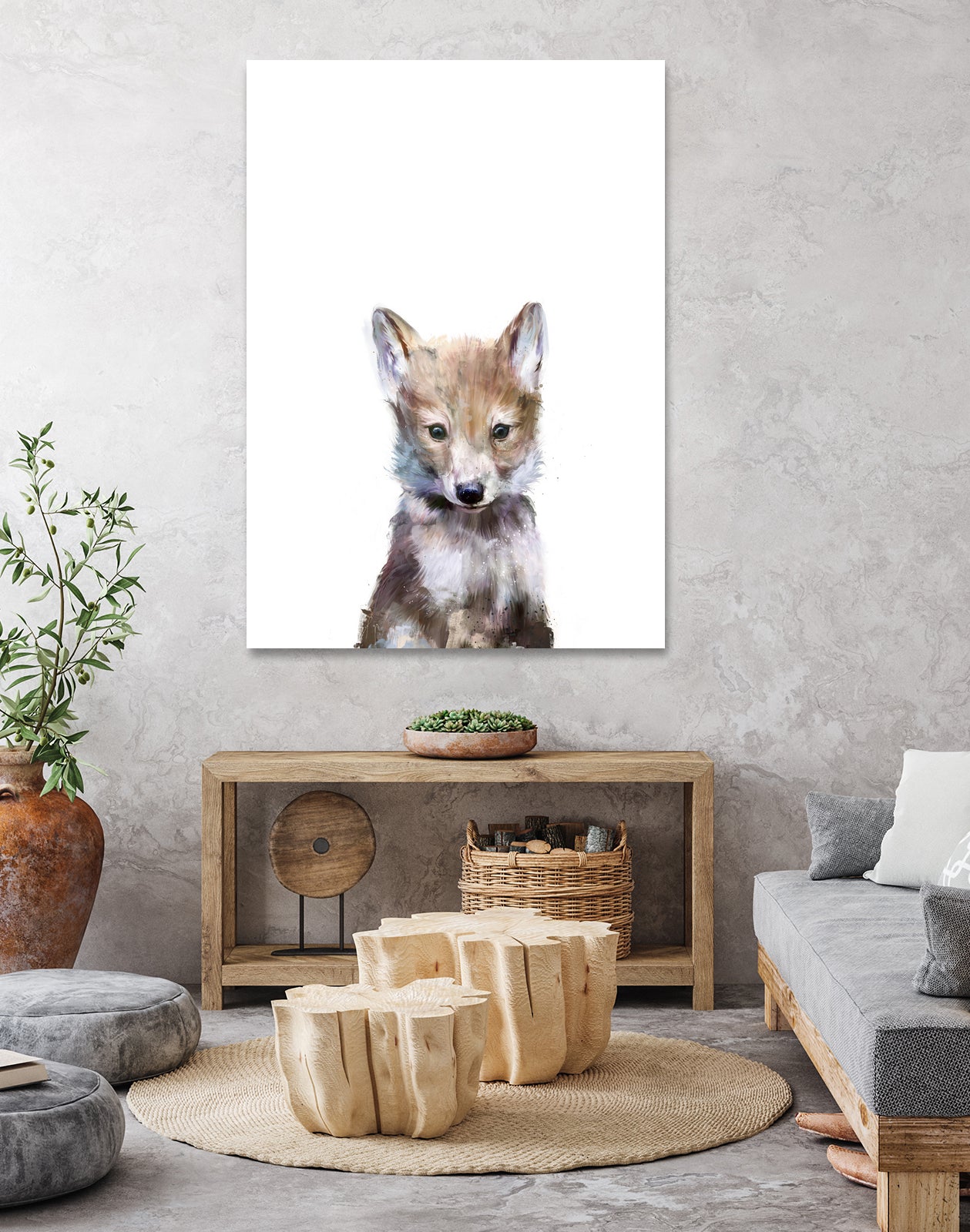 Little Wolf by Amy Hamilton on GIANT ART - digital painting