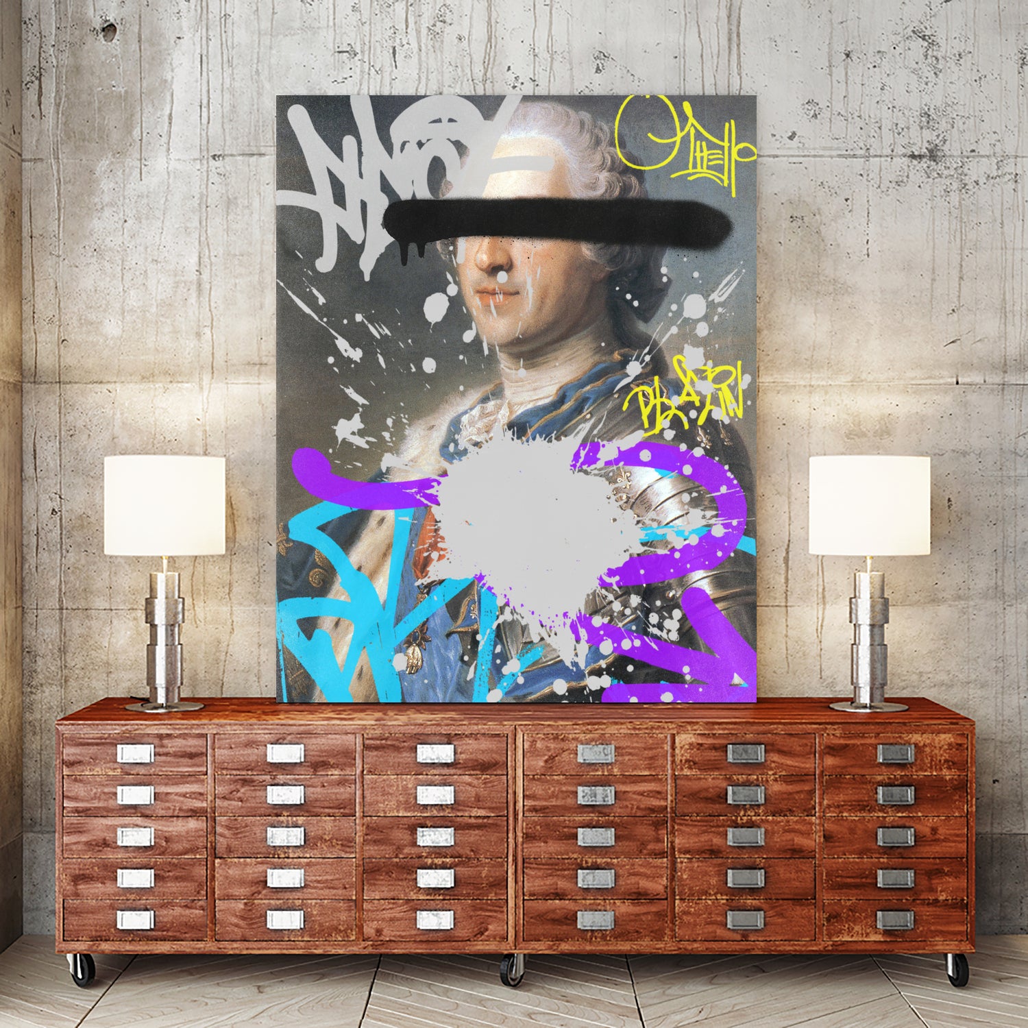 Revolution (King version) by Pedro Molina on GIANT ART - gray mixed media