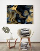 Blue Gold by christy Leigh hodgin on GIANT ART - blue digital painting