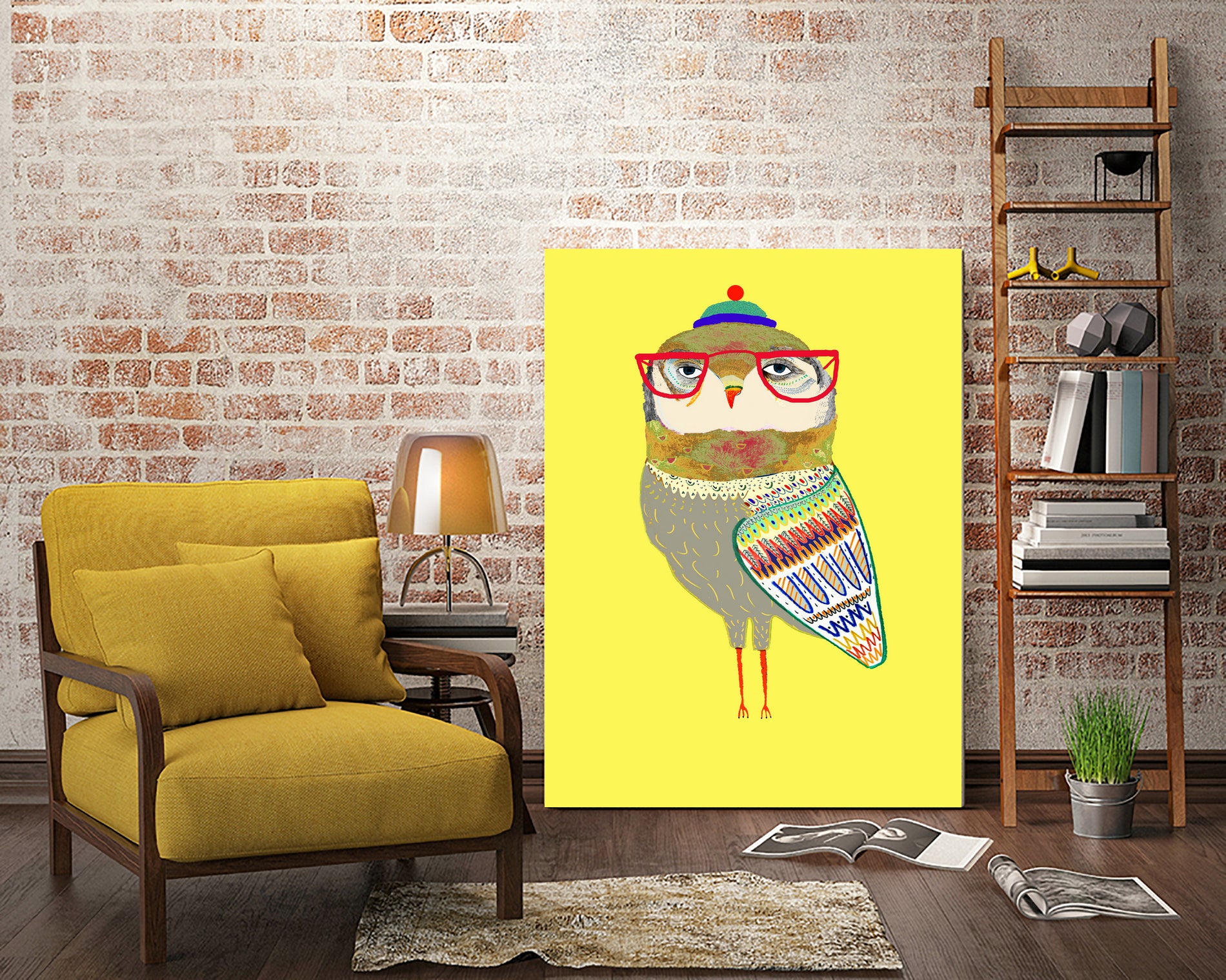 Owl Boss Man by Ashley Percival on GIANT ART - digital drawing