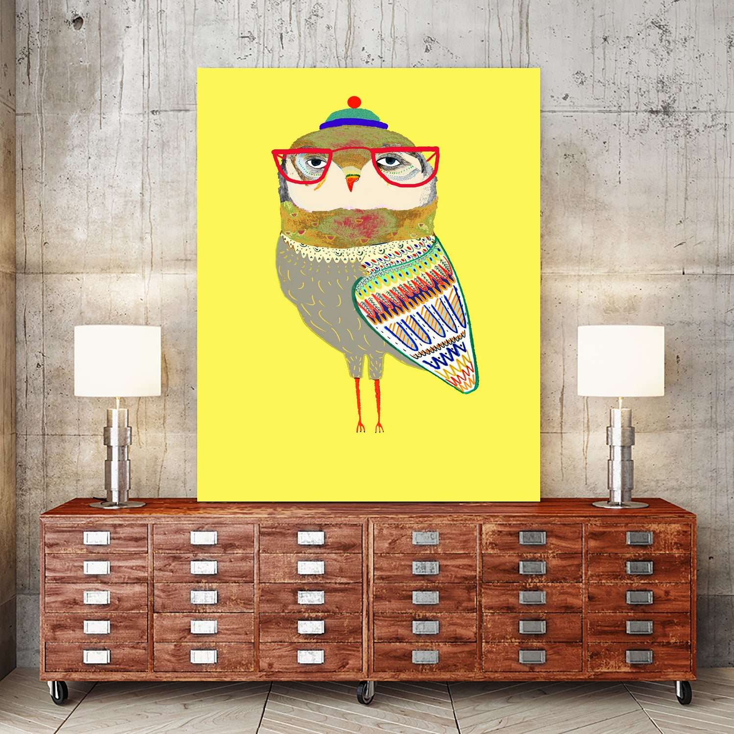 Owl Boss Man by Ashley Percival on GIANT ART - digital drawing