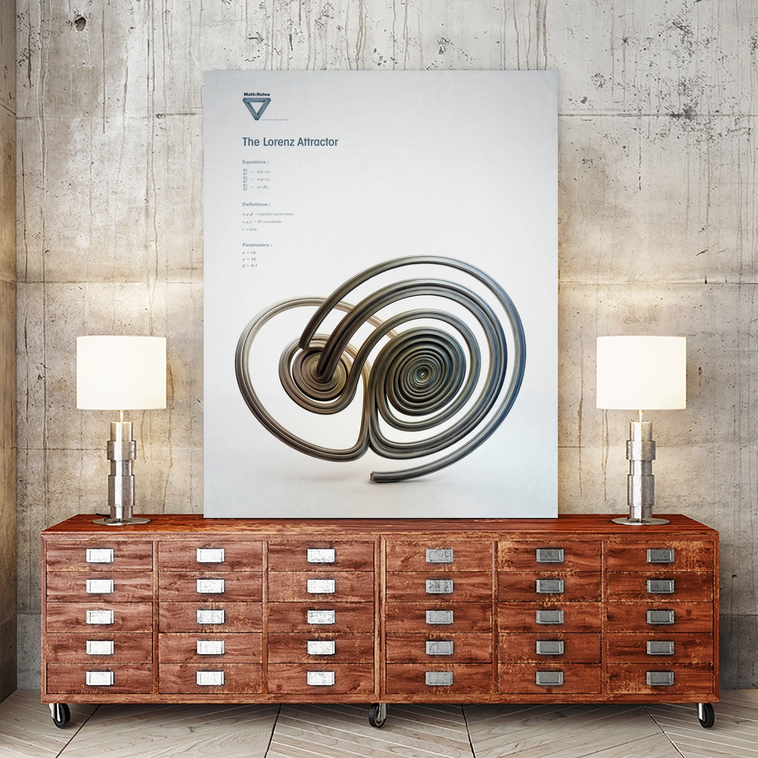 The Lorenz Attractor by . Chaotic Atmospheres on GIANT ART - 3d art