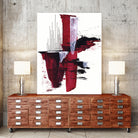 Off To Those Places 2 by Mariam Cisse on GIANT ART - red mixed media