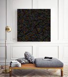 Ab Linear Rainbow B by Emeline Tate-Robertson on GIANT ART - black digital painting