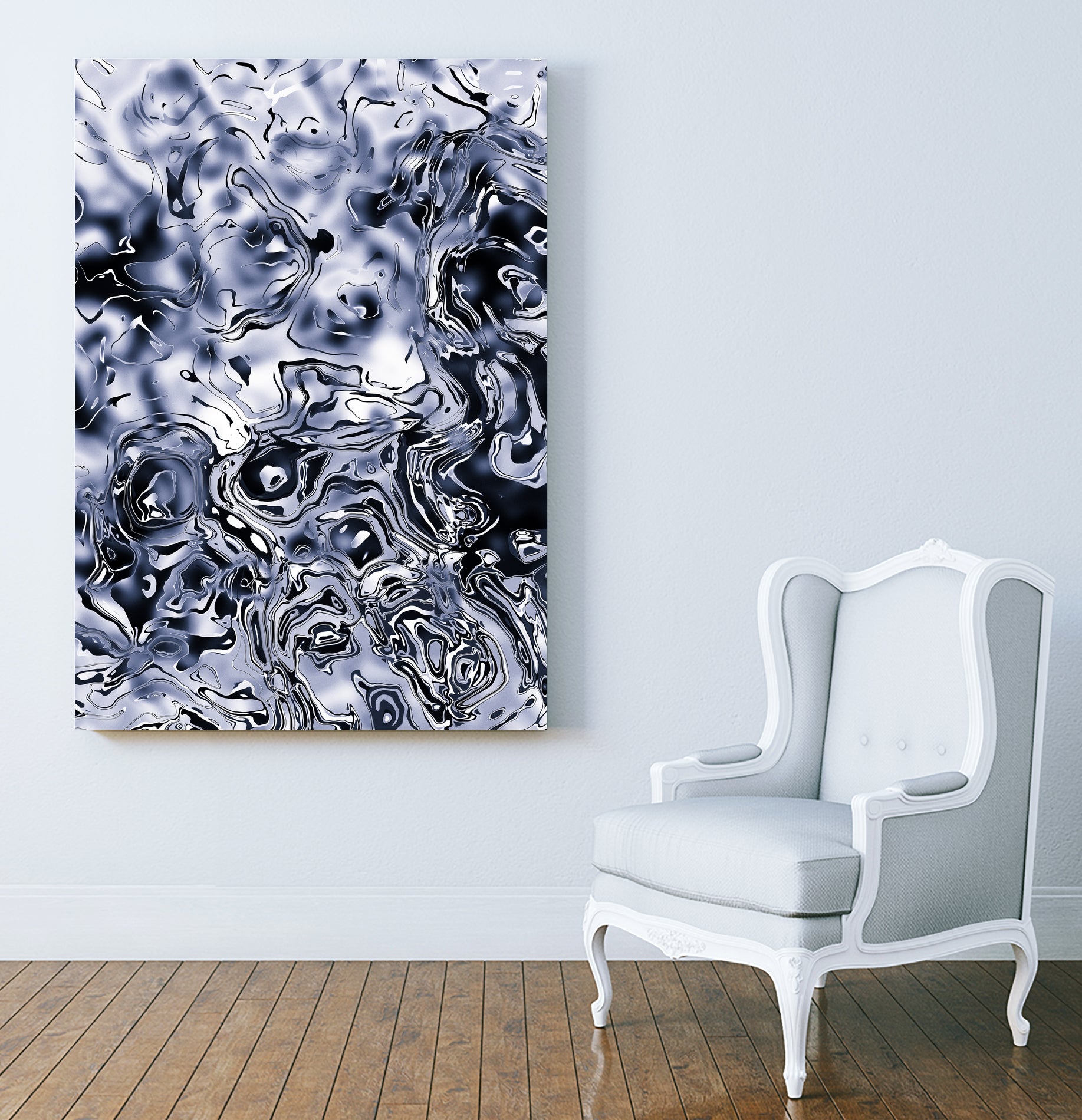 Marble IV by Tenyo Marchev on GIANT ART - black processing/programming