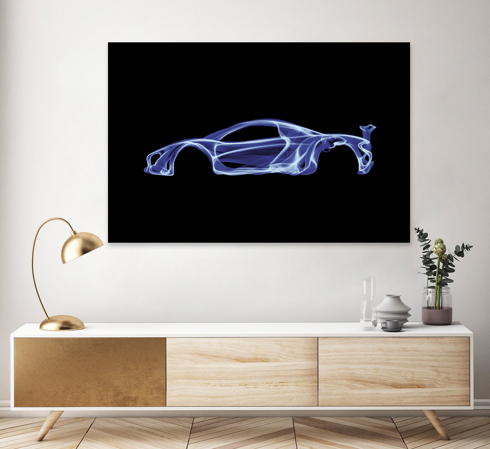 McLaren P1 by Octavian Mihai Mielu on GIANT ART - blue digital painting